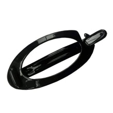 Load image into Gallery viewer, French Oval Hair Barrette: Black