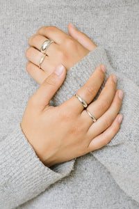 Knox 3mm Dome Ring: Sterling Silver
