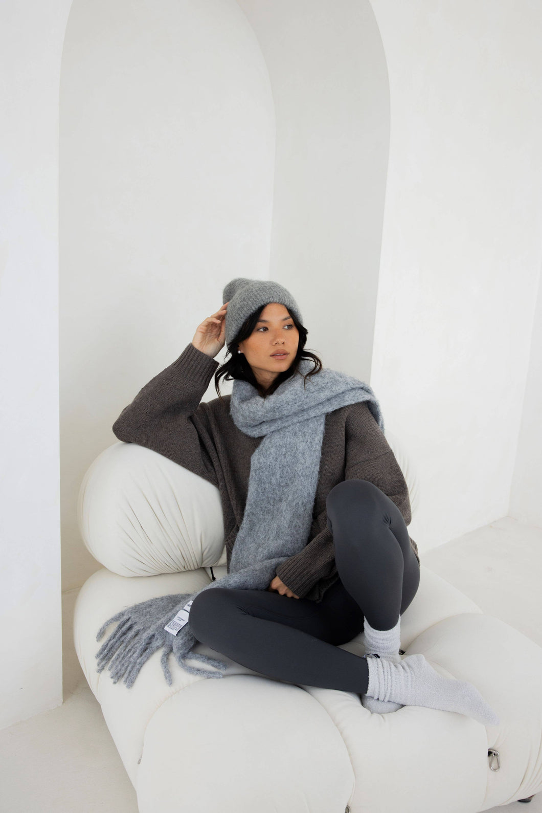 The Wool Reykjavik Scarf - Grey