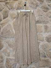 Load image into Gallery viewer, Wide Leg Linen Pants: Camel