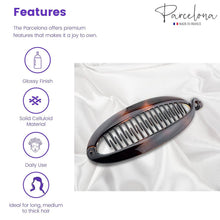 Load image into Gallery viewer, French Large Banana Clip: Tortoise Shell
