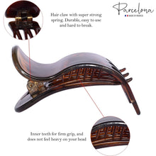 Load image into Gallery viewer, French Bear Paw Set of 2 Hair Claw Clips: Tortoise Shell and Black