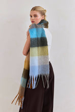 Load image into Gallery viewer, The Reykjavik Scarf - 100% Recycled - Blue/Orange