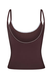 Scoop Back Cami - Mocha