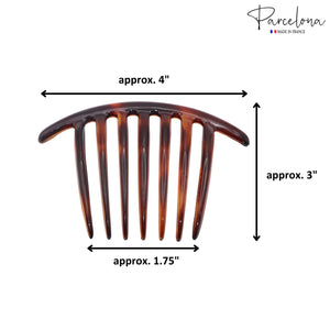 French Twist Side Hair Combs (2 Pcs): Tortoise Shell