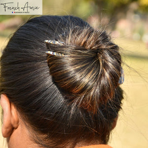 French Hair Pin: Pearl Ivory