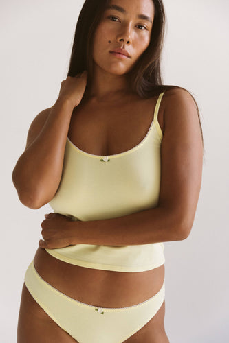 Scoop Back Cami: Butter