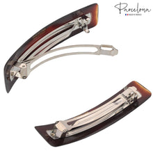 Load image into Gallery viewer, French Large Hair Barrette: Tortoise Shell