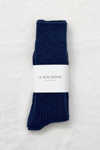 Load image into Gallery viewer, Cottage Socks: Navy