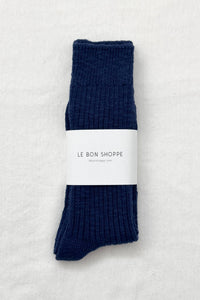 Cottage Socks: Navy
