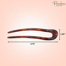 Load image into Gallery viewer, Set of 2 French Hair Pins: Tortoise Shell