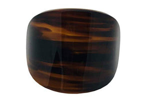 French Curved Hair Barrettes: Tortoise Shell