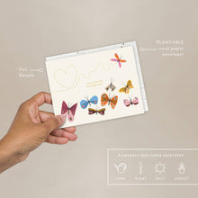 Load image into Gallery viewer, Butterflies - Love + Friendship Card