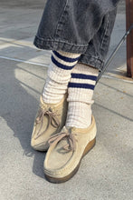 Load image into Gallery viewer, Cottage Varsity Socks: Oatmeal Varsity