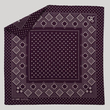 Load image into Gallery viewer, Cotton Daisy Bandana | Plum