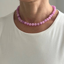 Load image into Gallery viewer, Lilac Jade Gemstone Necklace
