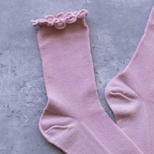 Load image into Gallery viewer, Wednesday Ruffle Socks: Pink