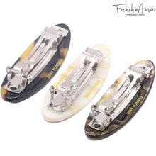 Load image into Gallery viewer, French Oval Hair Barrette: Set of 3