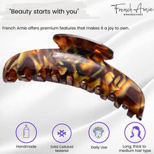 Load image into Gallery viewer, French XL Hair Claw: Amber