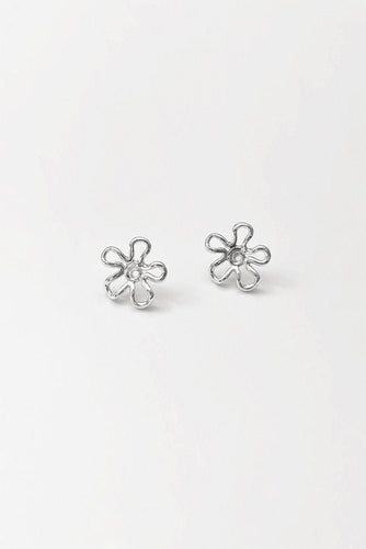 Flora Studs: Sterling Silver