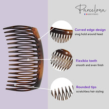 Load image into Gallery viewer, French Side Hair Combs (2 Pcs): Matte Shell
