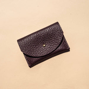 Cardholder - Plum Leather