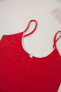 Scoop Back Cami - Cherry