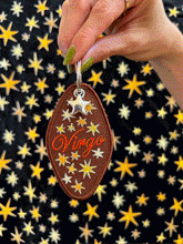 Load image into Gallery viewer, Virgo Embroidered Retro Motel Keychain