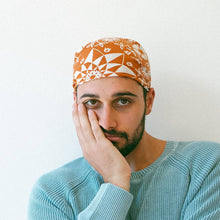 Load image into Gallery viewer, Cotton Aster Bandana | Tobacco
