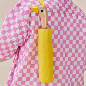 Compact Eco-Friendly Duckhead Umbrella - Yellow