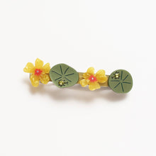 Load image into Gallery viewer, Jeweled Nasturtium French Barrette