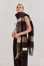 Load image into Gallery viewer, The Reykjavik Scarf - 100% Recycled - Brown Check