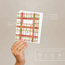 Load image into Gallery viewer, Holiday Plaid - Holiday Card