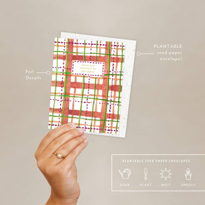 Holiday Plaid - Holiday Card