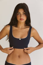 Load image into Gallery viewer, Support Cotton Bra: Navy