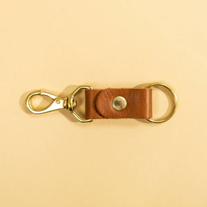 Keychain - Cognac Leather