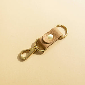 Keychain - Tan Leather