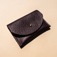 Load image into Gallery viewer, Cardholder - Plum Leather