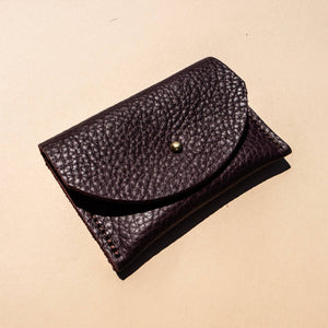 Cardholder - Plum Leather