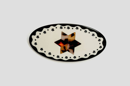 Tortoise Star Ponytail Barrette