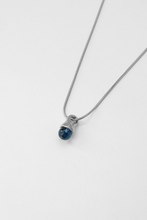 Load image into Gallery viewer, Token Necklace: Ink / Sterling Silver