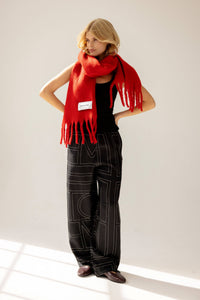 The 100% Recycled Stockholm Scarf - Crimson Red