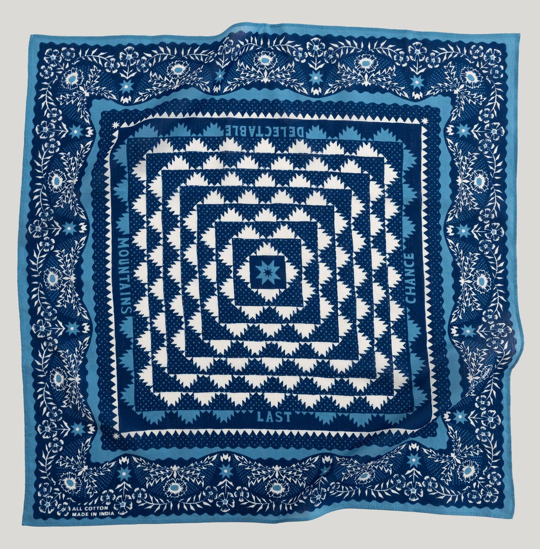 Cotton Mountains Bandana | Navy