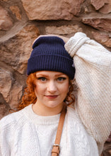 Load image into Gallery viewer, Deep Blue Cuffed Beanie