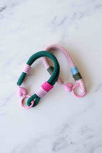 Load image into Gallery viewer, Rope Bag Charm with Heart: Green