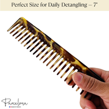 Load image into Gallery viewer, French Wide Tooth Comb: Tortoise Shell