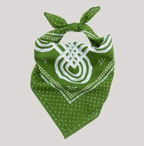 Cotton Love Knot Bandana | Olive