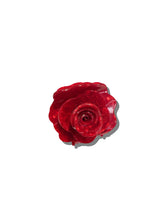 Load image into Gallery viewer, Rose Flower Claw Hair Clip: Red