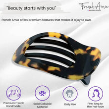 Load image into Gallery viewer, French Oval Small Side-in Hair Claw: Tokyo