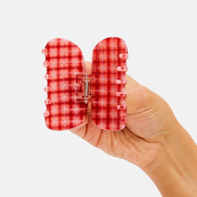 Load image into Gallery viewer, Juno Claw in Red Plaid